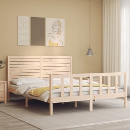 Acquista Giroletto con Testiera 160x200 cm in Legno Massello con riferimento GHV-3193216 della ditta 