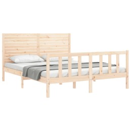 Acquista Giroletto con Testiera 160x200 cm in Legno Massello con riferimento GHV-3193216 della ditta 