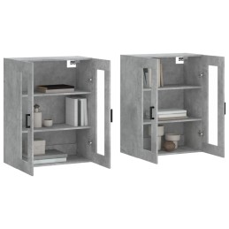 Acquista Armadietti a Parete 2 pz Grigio Cemento in Legno Multistrato con riferimento GHV-3197941 della ditta 