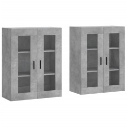 Acquista Armadietti a Parete 2 pz Grigio Cemento in Legno Multistrato con riferimento GHV-3197957 della ditta 