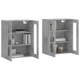 Acquista Armadietti a Parete 2 pz Grigio Cemento in Legno Multistrato con riferimento GHV-3197957 della ditta 