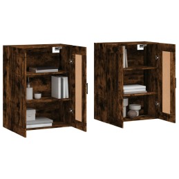 Acquista Armadietti a Parete 2 pz Rovere Fumo in Legno Multistrato con riferimento GHV-3198030 della ditta 