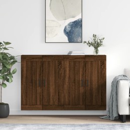 Acquista Armadietti a Parete 2 pz Rovere Marrone in Legno Multistrato con riferimento GHV-3198032 della ditta 