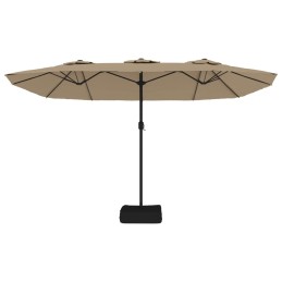 Acquista Ombrellone a Doppia Testa con LED Tortora 449x245 cm con riferimento GHV-362956 della ditta 