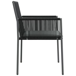 Acquista Sedie Giardino con Cuscini 6 pz Nere 54x60,5x83,5 cm Polyrattan con riferimento GHV-3187092 della ditta 