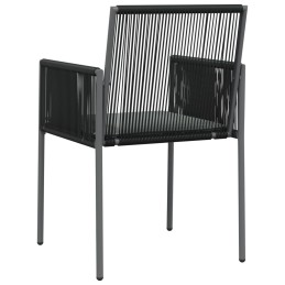 Acquista Sedie Giardino con Cuscini 6 pz Nere 54x60,5x83,5 cm Polyrattan con riferimento GHV-3187092 della ditta 