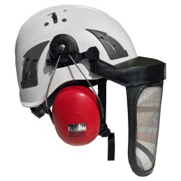 Acquista Elmetto Cuffie e Visiera Rete Premium con riferimento K0525 della ditta KOMIPROTECT