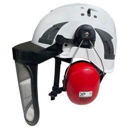 Acquista Elmetto Cuffie e Visiera Rete Premium con riferimento K0525 della ditta KOMIPROTECT