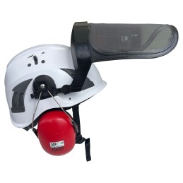 Acquista Elmetto Cuffie e Visiera Rete Premium con riferimento K0525 della ditta KOMIPROTECT
