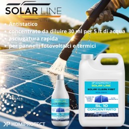 Acquista SL10 Solar clean fast 1000 ml Detergente per Pannelli solari con riferimento K661 della ditta KOMIPROTECT