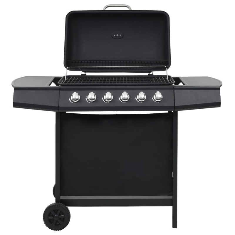 Acquista Barbecue Griglia a Gas con 6 Fornelli Acciaio Nero con riferimento GHV-44282 della ditta 