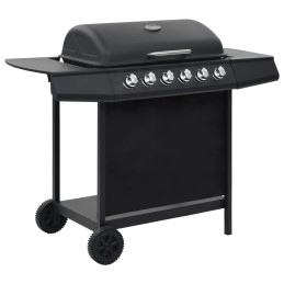 Acquista Barbecue Griglia a Gas con 6 Fornelli Acciaio Nero con riferimento GHV-44282 della ditta 