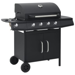 Acquista Barbecue e Griglia a Gas 4+1 Fornelli Nero in Acciaio con riferimento GHV-310105 della ditta 