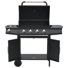 Acquista Barbecue e Griglia a Gas 4+1 Fornelli Nero in Acciaio con riferimento GHV-310105 della ditta 