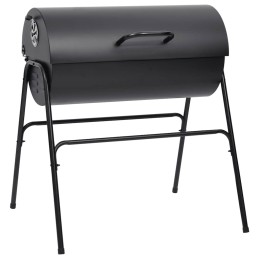 Acquista Barbecue a Barile 2 Griglie di Cottura Nero 80x95x90 cm Acciaio con riferimento GHV-313635 della ditta 
