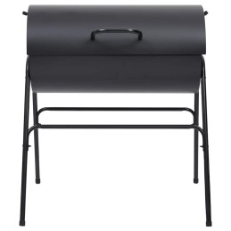 Acquista Barbecue a Barile 2 Griglie di Cottura Nero 80x95x90 cm Acciaio con riferimento GHV-313635 della ditta 