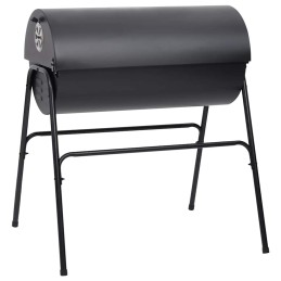 Acquista Barbecue a Barile 2 Griglie di Cottura Nero 80x95x90 cm Acciaio con riferimento GHV-313635 della ditta 
