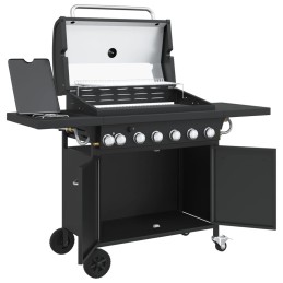 Acquista Griglia Barbecue a Gas con 7 Bruciatori Nero in Acciaio con riferimento GHV-367588 della ditta 
