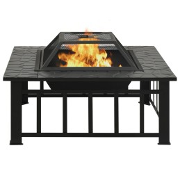 Acquista Braciere con Attizzatoio 79x79x46,5 cm XXL in Acciaio con riferimento GHV-360061 della ditta 