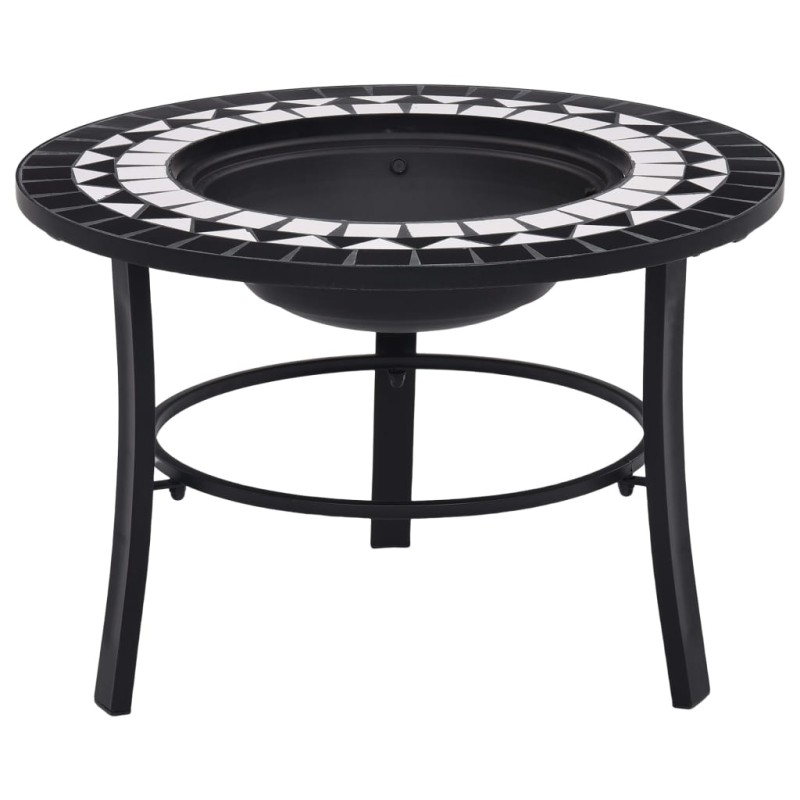 Acquista Braciere con Mosaico Nero e Bianco 68cm in Ceramica con riferimento GHV-46721 della ditta 