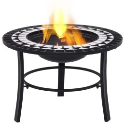 Acquista Braciere con Mosaico Nero e Bianco 68cm in Ceramica con riferimento GHV-46721 della ditta 