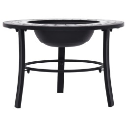 Acquista Braciere con Mosaico Nero e Bianco 68cm in Ceramica con riferimento GHV-46721 della ditta 