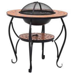 Acquista Tavolo con Braciere a Mosaico Terracotta 68 cm in Ceramica con riferimento GHV-46723 della ditta 