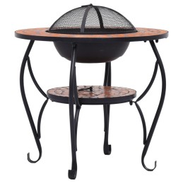 Acquista Tavolo con Braciere a Mosaico Terracotta 68 cm in Ceramica con riferimento GHV-46723 della ditta 