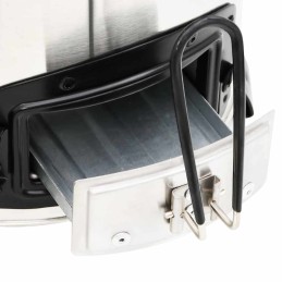 Acquista Stufa a Legna con Ventola USB Argento 35,5x26x28cm Acciaio Inox con riferimento GHV-319443 della ditta 