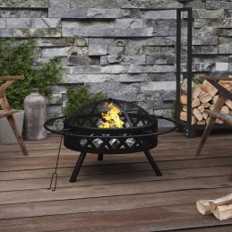 Acquista Braciere con Attizzatoio 70 cm XXL in Acciaio con riferimento GHV-360058 della ditta 