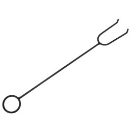 Acquista Braciere con Attizzatoio 70 cm XXL in Acciaio con riferimento GHV-360058 della ditta 