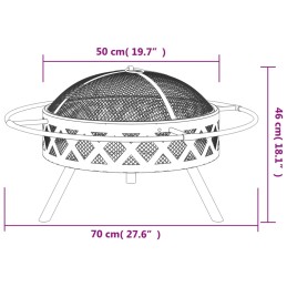 Acquista Braciere con Attizzatoio 70 cm XXL in Acciaio con riferimento GHV-360058 della ditta 