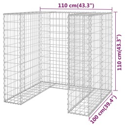 Acquista Gabbione per Bidoni in Acciaio Zincato 110x100x110 cm con riferimento GHV-151298 della ditta 