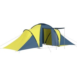 Acquista Tenda da Campeggio per 6 Persone Blu e Giallo con riferimento GHV-93185 della ditta 