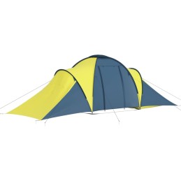 Acquista Tenda da Campeggio per 6 Persone Blu e Giallo con riferimento GHV-93185 della ditta 