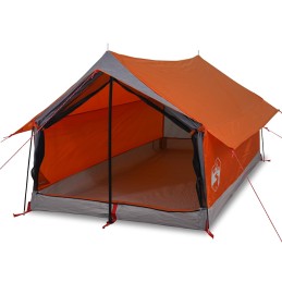 Acquista Tenda da Campeggio 2 Persone Grigio e Arancione Impermeabile con riferimento GHV-94361 della ditta 