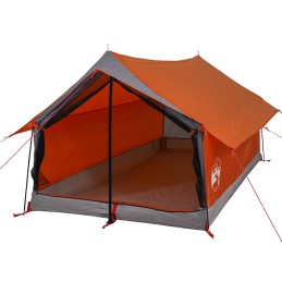 Acquista Tenda da Campeggio 2 Persone Grigio e Arancione Impermeabile con riferimento GHV-94361 della ditta 