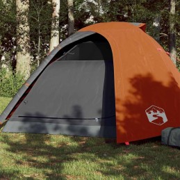 Acquista Tenda da Campeggio a Cupola 4 Persone Grigio e Arancione con riferimento GHV-94337 della ditta 