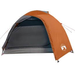 Acquista Tenda da Campeggio a Cupola 4 Persone Grigio e Arancione con riferimento GHV-94337 della ditta 