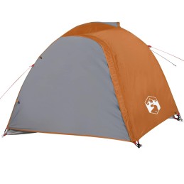 Acquista Tenda da Campeggio a Cupola 4 Persone Grigio e Arancione con riferimento GHV-94337 della ditta 
