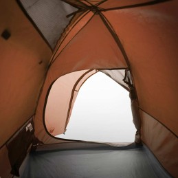 Acquista Tenda da Campeggio a Cupola 4 Persone Grigio e Arancione con riferimento GHV-94337 della ditta 