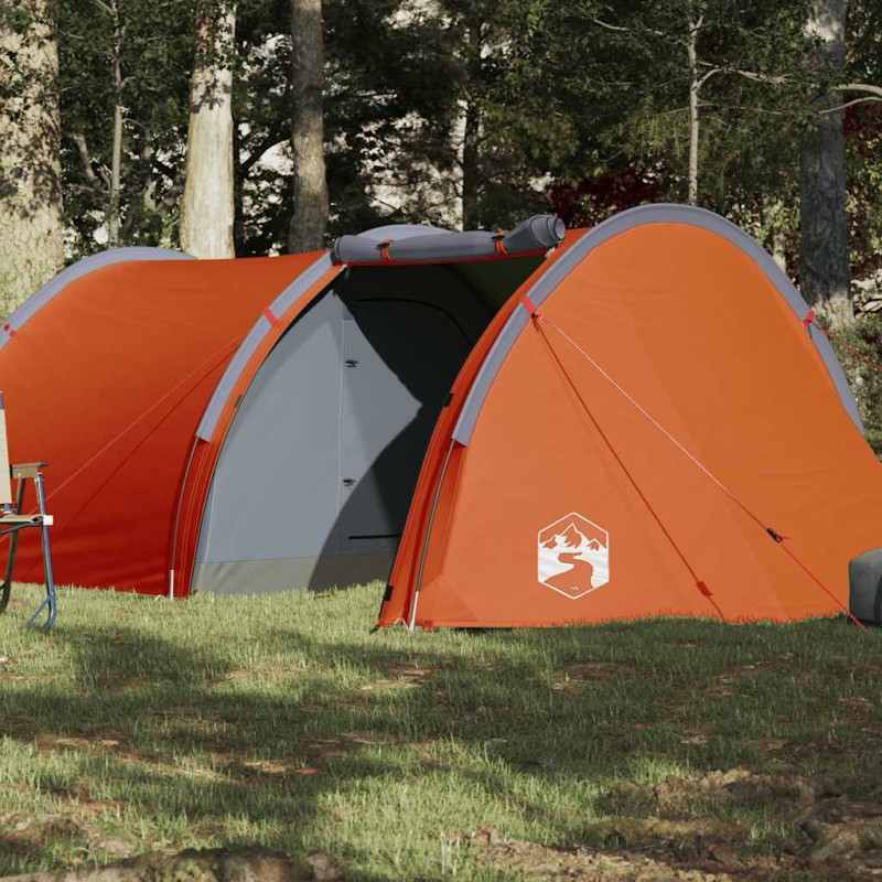 Acquista Tenda da Campeggio a Tunnel 4 Persone Arancione Impermeabile con riferimento GHV-94396 della ditta 