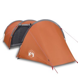 Acquista Tenda da Campeggio a Tunnel 4 Persone Arancione Impermeabile con riferimento GHV-94396 della ditta 