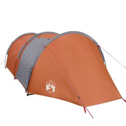 Acquista Tenda da Campeggio a Tunnel 4 Persone Arancione Impermeabile con riferimento GHV-94396 della ditta 