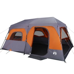 Acquista Tenda Campeggio 9 Persone Grigio e Arancione Impermeabile con riferimento GHV-94300 della ditta 