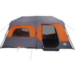 Acquista Tenda Campeggio 9 Persone Grigio e Arancione Impermeabile con riferimento GHV-94300 della ditta 