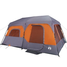 Acquista Tenda Campeggio 9 Persone Grigio e Arancione Impermeabile con riferimento GHV-94300 della ditta 