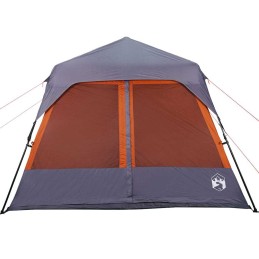 Acquista Tenda Campeggio 9 Persone Grigio e Arancione Impermeabile con riferimento GHV-94300 della ditta 