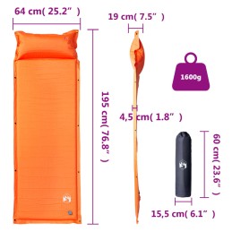 Acquista Materasso Campeggio Autogonfiabile Cuscini 1 Persona Arancio con riferimento GHV-4007129 della ditta 