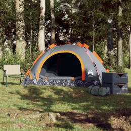 Acquista Tenda Campeggio 2 Persone Grigio e Arancione a Rilascio Rapido con riferimento GHV-4004163 della ditta 